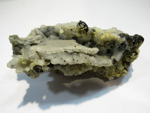 Bergkristall mit Zinkblende Pyrit Dolomit 12cm Madan, Bulgarien