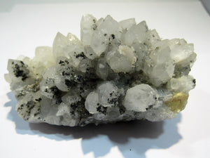 Bergkristall milchiger Nadelquarz Igel mit Pyrit Maramures, Rumänien