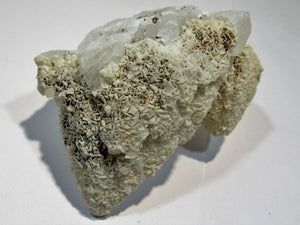 Bergkristall Artischockenquarz mit Pyrit Dolomit Cavnic, Rumänien