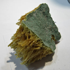 Gips sehr feine Selenit Nadel Kristall Stufe Grube Lubin, Polen
