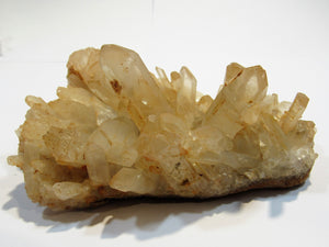 Bergkristall mandarin farbene Kristallstufe 10cm Amoron, Madagaskar