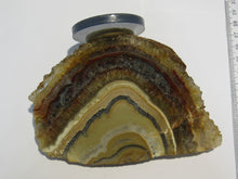 Laden Sie das Bild in den Galerie-Viewer, Amethyst Achat Geoden Endstück 13cm Schlottwitz Osterzgebirge Sachsen, Deutschland