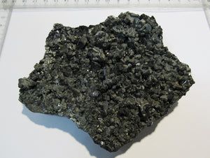 Bleiglanz Galenit Platte 11cm + Zinkblende +Pyrit Madan Erzfeld, Bulgarien