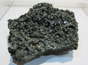 Bleiglanz Galenit Platte 11cm + Zinkblende +Pyrit Madan Erzfeld, Bulgarien