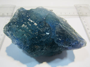 Fluorit große blaue Kristallstufe translucent 600g Fuzhou Prov Fujian, China