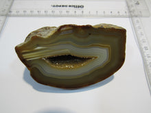 Laden Sie das Bild in den Galerie-Viewer, Achat edle halbe Geode Druse geschnitten poliert top Strukturen 0,3Kg, Brasilien