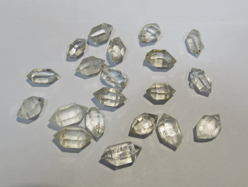 Bergkristall Sammlung 20 Doppelender Herkimer Typ 8-13mm Tibet Himalaya, China