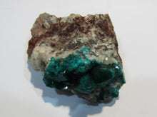 Laden Sie das Bild in den Galerie-Viewer, Dioptas tief grüne Kristalle auf Matrix 5cm Tsuneb Mine Namibia, Afrika