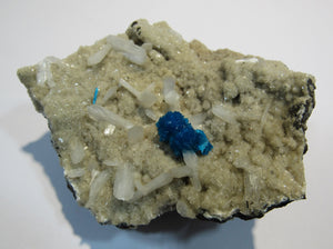 Chavansit xx blau auf Desmin und Heulandit 9cm Jalgaon Prov. Maharashtra, Indien