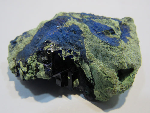 Azurit feine Kristallstufe 5,5cm Mergel Matrix Tsuneb Mine, Namibia