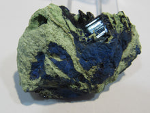 Laden Sie das Bild in den Galerie-Viewer, Azurit feine Kristallstufe 5,5cm Mergel Matrix Tsuneb Mine, Namibia