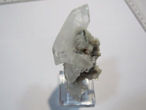 Apophyllit top Doppelender Kristall Stufe Glanz 7cm Poona, Indien