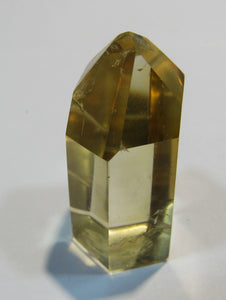 Bergkristall gelblich Citrin Spitze, geschliffen und poliert 3,5cm Minas Gerais, Brasilien