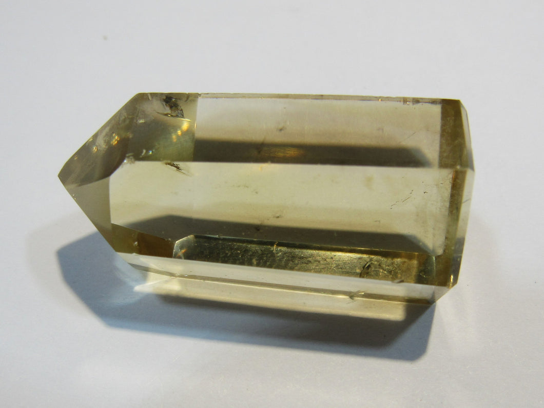 Bergkristall gelblich Citrin Spitze, geschliffen und poliert 3,5cm Minas Gerais, Brasilien