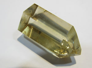 Bergkristall gelblich Citrin Spitze, geschliffen und poliert 3,5cm Minas Gerais, Brasilien