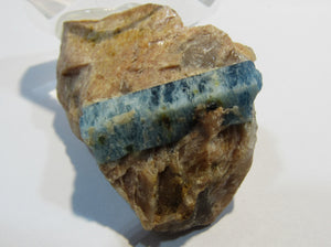 Aquamarin Kristall in Feldspat Quarz Matrix Mina Mimaso Espirito Santo, Brasilien