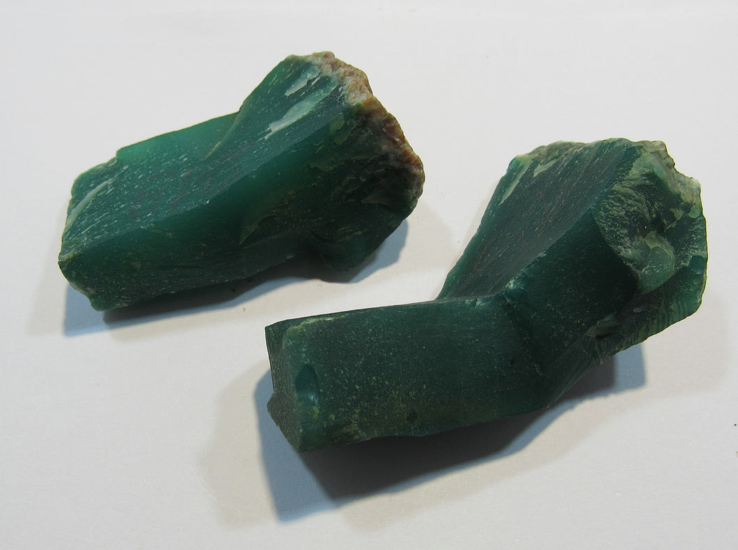 Feuerstein grüner Chalcedon Heliotrop Jaspis Rohstein Mtoroshanga, Simbabwe