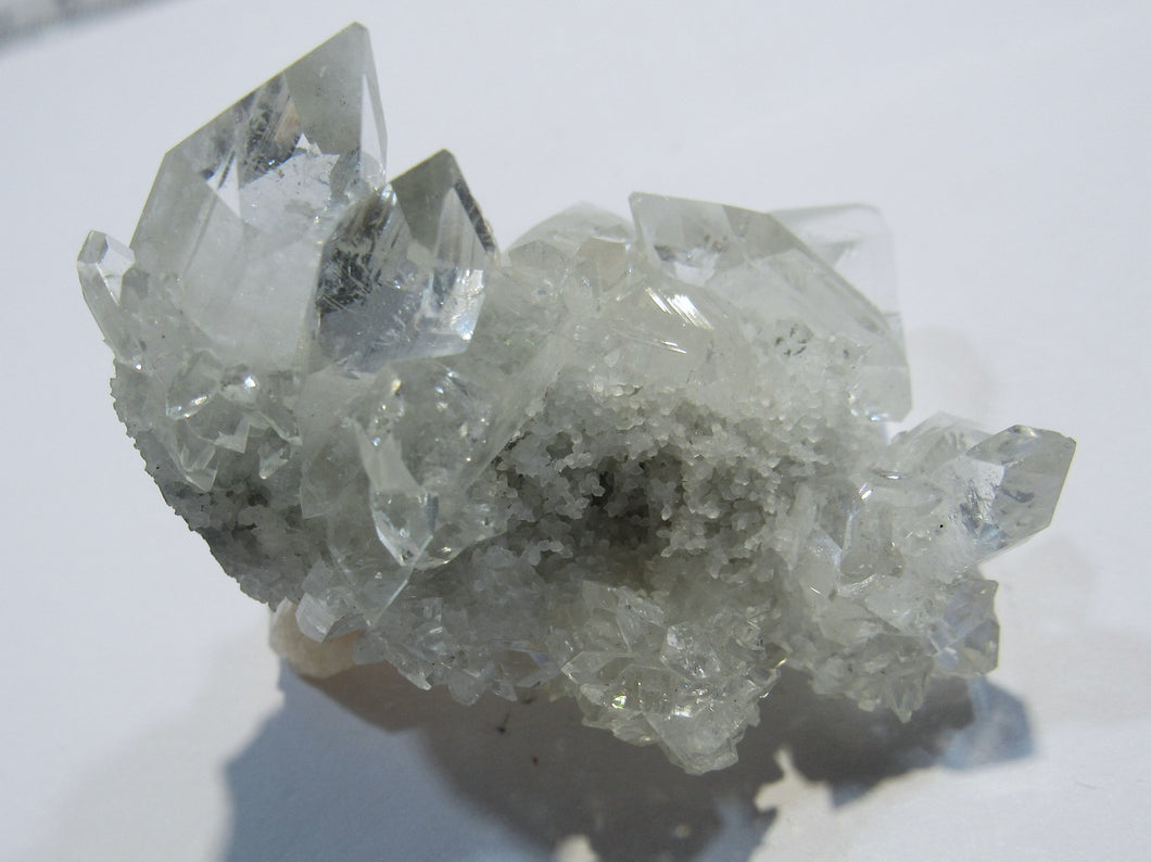 Apophyllit +Desmin Calcit Schwimmer Glanz Kristall Topstufe Poona, Indien