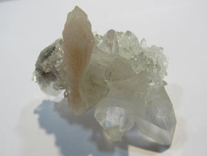 Apophyllit +Desmin Calcit Schwimmer Glanz Kristall Topstufe Poona, Indien