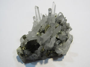 Bergkristall Nadelquarz +Zinkblende +Pyrit Baia Sprie Capnic, Rumaenien