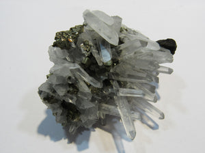 Bergkristall Nadelquarz +Zinkblende +Pyrit Baia Sprie Capnic, Rumaenien