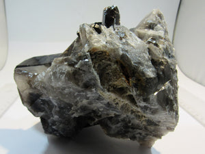 Rauchquarz Morion Bergkristall 1A Großstufe XL 16cm 1,65Kg Arkansas, USA