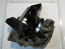Laden Sie das Bild in den Galerie-Viewer, Rauchquarz Morion Bergkristall 1A Großstufe XL 16cm 1,65Kg Arkansas, USA