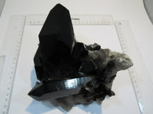 Laden Sie das Bild in den Galerie-Viewer, Rauchquarz Morion Bergkristall 1A Großstufe XL 16cm 1,65Kg Arkansas, USA