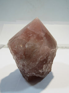Rosenquarz rosa Brocken als Kristall geschliffen 8,5cm, Brasilien