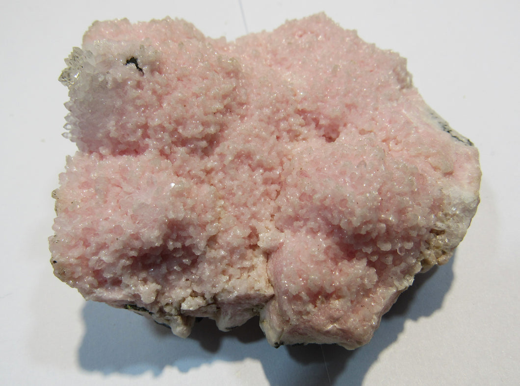 Rodochrosit Kristall Handstufe etwas Quarz +Zinkblende Baia Mare Cavnic, Rumänien