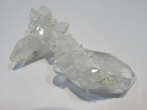 Bergkristall klar feiner Fadenquarz 8cm Sedrun Cavradischlucht Graubünden, Schweiz