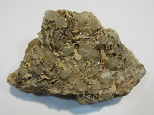 Bergkristall teilweise Doppelender mit Baryt auf Matrix Gasteinertal Salzburg, Österreich