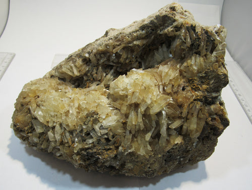 Baryt Schwerspat Kristallstufe Druse Messerspat 4,26Kg Holzen Sauerland, Deutschland