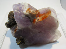 Laden Sie das Bild in den Galerie-Viewer, Fluorit violett orange Kristalle Achat Chalcedon XL 18cm 2,2Kg Berbes, Spanien