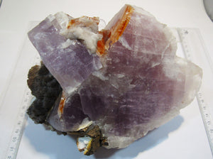 Fluorit violett orange Kristalle Achat Chalcedon XL 18cm 2,2Kg Berbes, Spanien