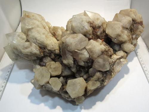 Bergkristall XL große Stufe Artischocken Rauchquarz 34cm 8,1Kg Antanarivo, Madagaskar