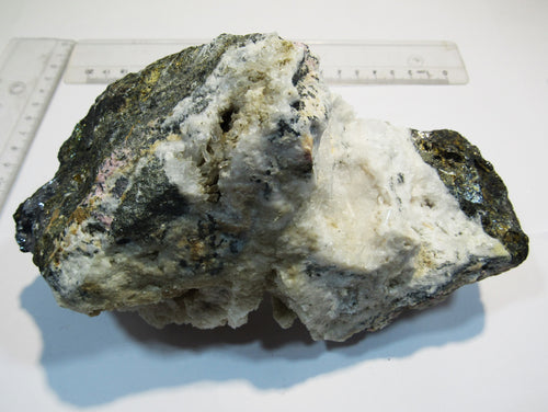 Zinkblende Sphalerit Pyrit Rhodochrosit Nadelquarz 1,6Kg 18cm Capnic, Rumänien