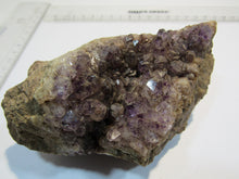 Laden Sie das Bild in den Galerie-Viewer, Amethyst Druse mit Achat Hämatit Goethit 12cm Schneekopf Thüringen, Deutschland