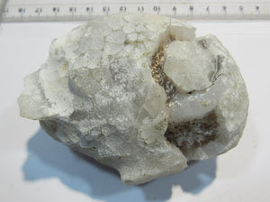 Bergkristall Druse Geode Chalcedon Achat Quarz 8cm Idar Oberstein, Deutschland