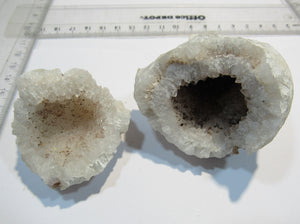 Bergkristall Druse Geode Chalcedon Achat Quarz 8cm Idar Oberstein, Deutschland