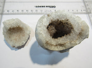 Bergkristall Druse Geode Chalcedon Achat Quarz 8cm Idar Oberstein, Deutschland