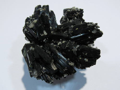 Turmalin Glanz Schörl tief schwarzer Schwimmer mit Topas 8cm Erongo, Namibia