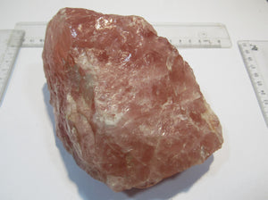 Rosenquarz großer tief rosa Brocken 14cm Rossingberge Swakopmund, Namibia