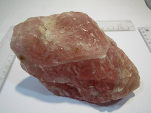 Rosenquarz großer tief rosa Brocken 14cm Rossingberge Swakopmund, Namibia