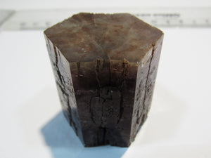 Aragonit violetter Einkristall hexagonal Schwimmer Camporrobles Valencia , Spanien