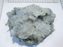 Laden Sie das Bild in den Galerie-Viewer, Coelestin top Kristalldruse hell blau 15cm 1,56Kg Met Kwarts Douz, Tunesien