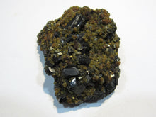 Laden Sie das Bild in den Galerie-Viewer, Zinkblende Sphalerit mit Dolomit, Calcit und Pyrit 8cm Mitrovica Trepca, Kosovo