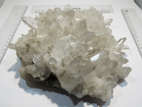 Bergkristall top Großstufe klare Lemurian Kristalle XL 24cm 2,5Kg Minas Gerais, Brasilien