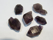 Laden Sie das Bild in den Galerie-Viewer, Amethyst 6Stk. Doppelender 15-25mm violett Tibet Himalaya, China