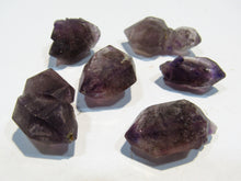 Laden Sie das Bild in den Galerie-Viewer, Amethyst 6Stk. Doppelender 15-25mm violett Tibet Himalaya, China